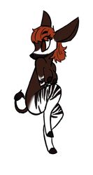 anthro breasts female furry okapi ravencomb21