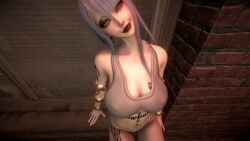 1girls 3d 4k anime_character anime_girl areolae big_breasts black_eyeshadow black_lipstick blacked blacked_clothing bra bracelet bracelets breasts breasts_bigger_than_head chromatic_aberration crashbanditkut cyberpunk cyberpunk:_edgerunners cyberpunk_2077 ear_piercing eyelashes eyeshadow female female_focus hair hi_res high_resolution highres light-skinned_female light_skin lips lipstick long_eyelashes long_nails looking_at_viewer lucyna_kushinada makeup medium_hair nail_polish nails naughty naughty_face navel outside panties prostitution qos qos_tattoo queen_of_spades queen_of_spades_symbol queen_of_spades_tattoo sitting snowbunny solo spade_tattoo street submissive submissive_female tattoo tattoos virt-a-mate virtamate white_eyes white_hair