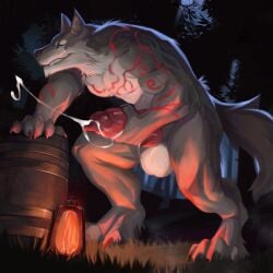 absurd_res animal_genitalia animal_penis anthro athletic balls bara big_balls big_knot big_penis canid canine canine_genitalia canine_penis canis cum ejaculation erection fantasy forest genitals hi_res huge_balls huge_cock hyper hyper_genitalia hyper_penis knot male mammal masturbation morshok muscular muscular_anthro muscular_male mythological_canine mythological_creature mythology nude penis plant solo thick_penis tree werecanid werecanine werecreature werewolf wolf yaoi