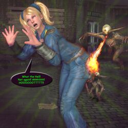 3d ass congolike fallout female human juliet_starling lollipop_chainsaw pip-boy vault_suit