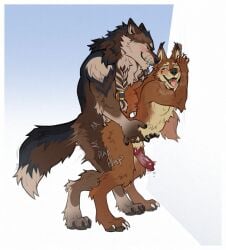 2025 accessory against_surface anal anal_sex animal_genitalia animal_penis anthro arm_markings arm_tuft artist_name bite biting_lip biting_own_lip blue_eyes blush braided_hair brown_body brown_fur canid canine canine_genitalia canine_penis canis claws closed_eyes digital_media_(artwork) digitigrade duo elbow_tuft erection ershd finger_claws fluffy fluffy_tail from_behind_position fur furry genitals hair hair_accessory head_tuft hi_res knot knotted_penis looking_at_another looking_at_partner looking_back looking_back_at_another looking_back_at_partner looking_pleasured male male/male mammal markings motion_lines neck_tuft nude nude_anthro nude_male penetration penile penile_penetration penis penis_in_ass plap_(sound) pointy_ears prick_ears self_bite sex shoulder_markings simple_background standing standing_sex tail tan_body tan_fur text toe_claws tongue tongue_out tuft wolf
