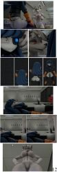 3d 3d_(artwork) 5naptrap absurd_res android animal_humanoid anthro bedroom_eyes big_breasts black_clothing black_legwear black_nails black_stockings blue_eyes breasts clothing colored_nails comic crawling dialogue digital_media_(artwork) duo ear_piercing erection eyelashes female female/female female_pov first_person_view freckled_face freckles futanari genitals gloves hair hands_on_hips handwear herm hi_res holding_breast humanoid imminent_sex intersex intersex/female legwear living_machine lying_on_ground lying_on_rug machine mammal mammal_humanoid metallic_body metallic_penis mimi_sentry murid murine nails narrowed_eyes nipples officer_flint_(foresttherotten) on_ground one_eye_obstructed orange_clothing orange_gloves orange_handwear penis piercing pink_fingers pink_nipples purple_eyelashes rat robot robot_humanoid rodent rodent_humanoid seductive smile smiling_at_another smiling_at_partner source_filmmaker_(artwork) stockings surprised_face talking_to_another talking_to_partner team_fortress_2 valve warfare_flint whispering_in_ear white_body white_hair wide_hips yellow_eyes