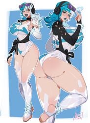 1girls ass ass_focus big_ass female female_only kyopink luna_snow luna_snow_(cool_summer) luna_snow_(marvel_rivals) marvel marvel_comics marvel_rivals thick_thighs