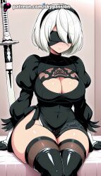 yorha 2b from nier by skypassion