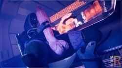 1futa 3d alien balls bioware chair computer erection futanari gigantic_penis helmet huge_balls huge_cock mask mass_effect massive_penis masturbation penis precum purple_skin quarian realium3d sitting solo tali'zorah_nar_rayya
