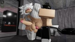 10_seconds 1femboy 2boys anal anal_sex animated axolotl balls big_ass big_balls big_penis blocky_body blush bottomless cat_ears femboy gay glasses heart_cutout loop male penis penis_out roblox robloxian self_upload sound standing standing_sex tagme thick_thighs tights topless video watermark white_gloves white_hair white_socks yopi_(yopimz) yopimz