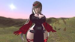 1girls 3d adult_sage_(kabalmystic) big_breasts black_dress breasts female female_only garry's_mod hair_covering_eye kabalmystic_(style) long_hair necklace sage_(sonic_frontiers) sega solo sonic_(series) sonic_frontiers thhypercombine thhypercombine12 thick_thighs white_hair