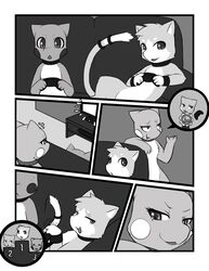 anthro bet brother brother_and_sister cable_box challenge collar comic controller darkmirage dragonair dragonchu dragonchu_(character) female fur furry game_controller gaming greyscale hybrid lost_bet lying male mammal mew monochrome nintendo nude open_mouth original_character pikachu playing_videogame pokemon pokemon_(species) rodent sibling sis's_gamble sis_(fyoshi) sister smile sofa straight_hair television text video_games wristband