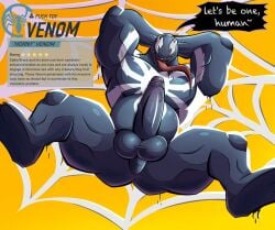 big_penis black_body black_skin boner cock dick erection gay hands_behind_head huge_cock lalo_manias long_tongue male male_only marvel marvel_rivals muscular muscular_male penis solo solo_focus solo_male spiderweb symbiote thick_penis venom venom_(marvel) venom_(marvel_rivals) web white_eyes