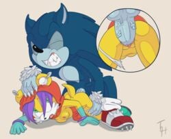 anthro blue_fur breasts duo female fur hair halloween holidays knot male melody_prower penetration purple_hair rape sonic_(series) sonic_the_hedgehog sonic_the_hedgehog_(archie) sonic_the_hedgehog_(comics) sonic_the_hedgehog_(series) sonic_the_werehog sonic_unleashed straight the_other_half vaginal_penetration yellow_fur