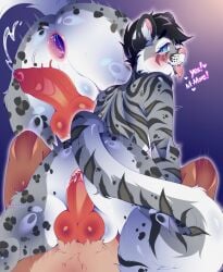 absurd_res anal animal_genitalia animal_penis anthro anus ass athletic backsack balls big_penis bodily_fluids canine_genitalia canine_penis cum cum_drip cum_in_ass cum_inside cum_on_butt dripping duo gaping genital_fluids genitals hi_res knot knotting male male/male male_on_top male_penetrating markings mokochii nude on_bottom on_top orgasm penetration penis presenting presenting_anus presenting_cum_inside presenting_hindquarters rear_view reverse_cowgirl_position sex solo_focus spots spotted_markings stretched_anus stretching striped_markings stripes tail tigris_astartes
