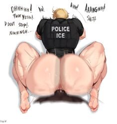 alfred_jones america_(hetalia) anal anal_sex ass ass_bigger_than_head ass_focus axis_powers_hetalia back_view big_ass big_butt big_penis bottomless bottomless_male brown_skin clothed clothing dark-skinned_male dark_skin edit edited edited_official_artwork feet gay gay_anal gay_domination gay_male gay_sex interracial karmatown male male_focus male_only moan moaning moaning_in_pleasure muscular muscular_male penetration penetration_from_behind penis penis_in_ass police police_uniform pov sliding smirk spread_legs veiny_penis very_dark_skin yaoi