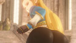 1girls 3d 3d_animation animated ass ass_focus big_ass blonde_hair breath_of_the_wild clothing fat_ass female female_only gluteal_fold huge_ass jiggle jiggling_ass large_ass looking_at_ass looking_at_self looking_back nurico princess_zelda pulling pulling_clothing solo sound the_legend_of_zelda thick_ass thick_thighs video wide_hips wilhelmina_stretch_(meme) zelda_(breath_of_the_wild)