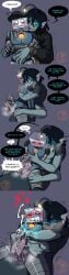 ! 1monster 1robot 2025 2_penises 2boys 2d 2d_(artwork) 2d_artwork 2male 3_arms 3_eyes 4_panel_comic ? android beret black_beret black_hair black_text blue_blush blue_cum blue_eyes blue_skin blue_text blush blushing_male blushing_profusely color colored comic computer computer_head computer_screen creamycorn_nsfw cum cum_on_face cum_on_screen cum_on_self cumming cumming_together cumshot cumshot_on_face dialogue digital digital_art digital_drawing digital_drawing_(artwork) digital_media digital_media_(artwork) diphallia diphallism duo duo_focus ear_fins english english_dialogue english_text gay gay_sex glowing_eyes hand_on_penis heart heart_symbol hearts_around_head hemipenes loud_moans lure_(anatomy) male male/male male_focus male_monster male_on_male male_only male_robot male_with_male merfolk merman metal_body metal_penis metallic_body moaning moaning_in_pleasure monster monster_boy monster_male motion_lines multi_arm multi_eye multi_genitalia multi_limb multi_penis naked non-human nonhuman nude one_color_background p.ai.nter_(pressure) patreon_logo patreon_release patreon_username penis penis_around_penis penis_to_penis prehensile_penis pressure_(roblox) red_blush roblox roblox_game robot robot_boy robot_humanoid robot_male robot_penis screen_face sebastian_solace shaking_lines sharp_teeth short_hair solid_color_background speech_bubble steamy_breath steamy_penis stroking_cock stroking_penis sweatdrop text tremble_lines twitter_link wet_penis yaoi