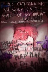 1boy 1girls adore_for adore_nice all_the_way_to_the_base angry_fellatio balls_deep cum cum_bubble cum_in_mouth cum_in_throat cum_inside deepthroat dialogue face_fucking fellatio female flipping_off flipping_viewer_off fucked_silly irrumatio jessica_rabbit leg_lock leg_lock_fellatio male male_pov oral pov text
