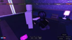 cameraman clothed_female_nude_male dummy_(roblox) roblox sucking_dick thick_thighs