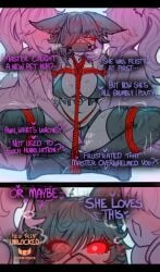 2025 absurd_res animal_humanoid anthro arms_tied big_breasts blush bodily_fluids bondage boots bound bra breasts canid canid_demon canine clothing collar comic cross-popping_vein crotch_rope demon dialogue dominant dominant_female dominant_humanoid ehrrr english_text female female/female finger_fuck fingering fingering_partner footwear gag gagged gameplay_mechanics group heart_eyes heart_symbol hellhound hi_res humanoid humanoid_on_anthro lagomorph lagomorph_humanoid legs_tied legwear leporid_humanoid mammal mammal_humanoid master mythological_canine mythological_creature mythology panties pussy rabbit_ears rabbit_humanoid red_sclera restraints rope rope_bondage sex shoes submissive submissive_anthro submissive_female sweat text thigh_boots thigh_highs trio underwear vaginal_penetration