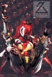 1girls anus female female_only koumei_(warframe) presenting presenting_anus presenting_pussy pussy red_hair solo solo_female tagme warframe zdots