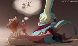 1boy 1boy1girl 1girl1boy 1girls 2024 5_fingers abstract_background anthro areola artist_name big_areola big_breasts bracelet brachiosaurid brachiosaurus breasts cavemanon_studios clothed_female_nude_male completely_naked_male completely_nude completely_nude_male cowgirl_position damien_payne dated digital_drawing_(artwork) digital_media_(artwork) dilophosaurid dilophosaurus dinosaur duo duo_focus erection female frill_(anatomy) green_body green_scales head_frill hybrid i_wani_hug_that_gator! liz_farlane long_neck long_tail male male/female naked naked_male nude nude_anthro nude_male partially_clothed penetration penis pussy red_body red_scales reptile sauropod sauropodomorph scalie sex shido-tara short_hair spinosaurid spinosaurus sweat sweatdrop tan_body tan_scales theropod thought_bubble turquoise_body turquoise_scales two_tone_body two_tone_scales vaginal_penetration vaginal_sex watermark