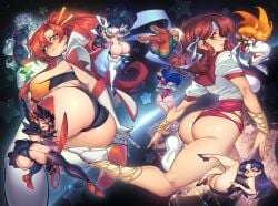 6+girls ass blue_eyes breasts bubble_ass bubble_butt crossover dark_hair diebuster female gainax gofa gunbuster huge_breasts kill_la_kill kiryuuin_satsuki large_breasts light-skinned_female light_skin long_hair matoi_ryuuko misato_katsuragi neon_genesis_evangelion nia_teppelin onebutt_oneday_2024 open_mouth pale-skinned_female pale_skin ponytail purple_hair red_hair short_hair space studio_trigger tengen_toppa_gurren_lagann yellow_eyes yoko_littner