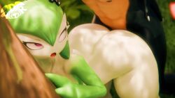 3d_(artwork) 3d_animation adriandustred against_natural_surface against_surface against_tree ambiguous_penetration animated ass bent_over big_butt biped butt_jiggle digital_media_(artwork) duo eyelashes female female_penetrated from_behind_position gardevoir generation_3_pokemon green_hair hair hi_res jiggling male male/female male_penetrating male_penetrating_female multicolored_body nintendo nipples nude open_mouth penetration penile penile_penetration penis plant pokemon pokemon_(species) pupils red_eyes sex sound sound_warning tagme thick_thighs three-quarter_view tree two_tone_body video white_body