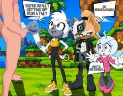 handjob idw_comics jewel_the_beetle sonic_(series) sonic_the_hedgehog_(series) tailjob tangle_the_lemur whisper_the_wolf