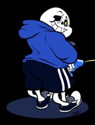 animated bone dogfu male male_only peeing penis sans skeleton solo undertale urine