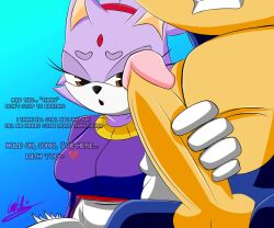 blaze the cat from sonic (series) by srr18 (artist)