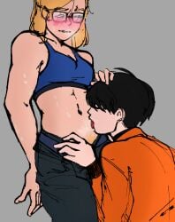 1boy 1girls age_difference aged_up cuknite32 female iris_thompson male sai_mukagawa scp-105 scp-105-c scp_foundation