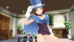 bottomless cowgirl_position gyakuten_saiban magician magician_hat neinsfw sfm source_filmmaker straight_sex tagme trucy_wright video