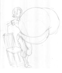 1girls breasts breasts_bigger_than_head breasts_bigger_than_torso chair exposed_belly female gigantic_breasts huge_belly hyper hyper_breasts hyper_pregnancy pregnant saburox short_hair sketch tagme traditional_media_(artwork) female_only immobile casual casual_hyper floating_breasts