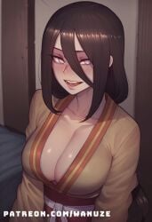 ai_generated big_ass big_breasts big_butt big_thighs black_hair blush boruto:_naruto_next_generations breasts hanabi_hyuuga huge_ass huge_breasts huge_butt huge_thighs kimono naruto wanuze white_eyes wide_hips