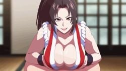 1boy 1girls 20_seconds 2d 2d_animation animated big_breasts breasts brown_hair busty busty_female evilaudio fatal_fury female huge_breasts light-skinned_female light-skinned_male light_skin longer_than_10_seconds looking_at_viewer loop ludinsketches mai_shiranui moaning paizuri paizuri_lead_by_female paizuri_on_lap paizuri_under_clothes ponytail pov pov_eye_contact ravennanyaghty shorter_than_30_seconds sound sound_edit tagme video