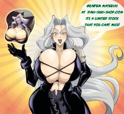 1girls boob_mousepad breasts cleavage female final_fantasy final_fantasy_vii huge_breasts human mousepad rule_63 sephimom sephiroth slb solo