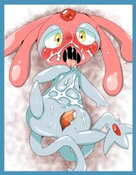 blush cum cum_in_mouth cum_inside cum_on_face cum_on_own_face cum_on_self cumshot doneru erection humanoid legendary_pokemon looking_at_viewer male mammal mesprit nintendo open_mouth orgasm penis pokemon pokemon_dppt simple_background solo spreading tongue tongue_out uncensored video_games yellow_eyes