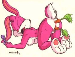 1990s 1999 1girls 20th_century all_fours anal anal_insertion anal_sex anthro anus arm_support babs_bunny bow breasts buckteeth carrot carrot_dildo carrot_in_ass clitoris closed_eyes countershading double_penetration fatalis female floppy_ears fluffy_tail food food_play fur furry improvised_dildo improvised_sex_toy lagomorph mammal nipples nude open_mouth pawpads paws penetration pink_fur pink_nose produce produce_dildo produce_in_ass produce_insertion pussy rabbit short_tail signature simple_background smile solo teeth text tiny_toon_adventures uncensored vaginal_insertion vaginal_penetration vegetable vegetable_dildo vegetable_in_ass warner_brothers white_background