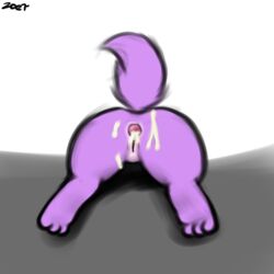 after_sex alpha_channel anal anus ass canine cum cum_in_ass cum_inside cum_on_ass female gaping_anus hindpaw littlest_pet_shop mammal paws pussy solo zoe_trent