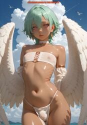 1boy ai_generated femboy meybekity monster_girl otoko_no_ko panties trap yaoi