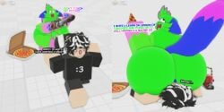 3d :3 alternative_version ass balls big_ass big_balls big_thighs cat_ears cat_tail chainsaw dont_touch_my_pizza_guy facesitting feline furry huge_ass kevin_(nyanwolf) male miljkfarts milky_(miljkfarts) nyanwolf panicking penis pizza pizza_box roblox running skunk skunk_ears skunk_tail smothering thick_thighs thighs ts_pmo