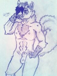 canine canine fox male mammal nude ray_divine redflingfox solo wolf