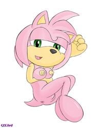 2015 amy_rose anthro anus areola breasts cpctail erect_nipples female fur green_eyes half-closed_eyes hedgehog looking_at_viewer mammal multicolored_fur nipples nude pink_fur pussy simple_background solo sonic_(series) tan_fur two_tone_fur watermark white_background white_sclera