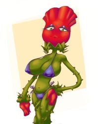 anthrofied big_breasts bikini breasts plant plants_vs_zombies plants_vs_zombies:_garden_warfare pvz rose_(pvz) solo solo_female