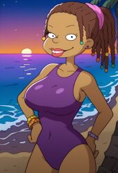 ai_generated all_grown_up nickelodeon one-piece_swimsuit rugrats solo susie_carmichael