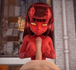 big_penis breasts demon red_body red_skin sfm succubus titjob