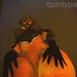 3d 3d_(artwork) 3d_model 3d_render flame_atronach oblivion pussy pussy_peek pussy_shot quintypa sfm tagme