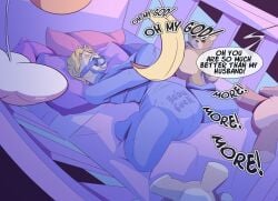 diaper diaper_fetish diaper_under_clothing bondage age_regression cuck cuckold cuckolding baby_clothes gag gagged blonde_hair cucked slave diaper_slave baby_cuck teddy_bear plushie crib pacifier pacifier_gag