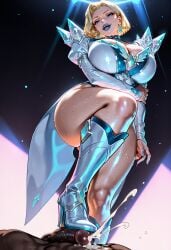 1boy 1boy1girl 1girls 3d ai_generated big_ass big_breasts big_thighs blonde_female blonde_hair blue_eyes breasts bust busty chest curvaceous curvy curvy_figure dark-skinned_male dark_skin digital_media_(artwork) emma_frost emma_frost_(marvel_rivals) female femdom fetish foot_fetish footjob heeljob heels heels_fetish hellfire_club hips hourglass_figure huge_ass huge_breasts huge_thighs large_ass large_breasts large_thighs legs light-skinned_female light_skin loraae_(ai) male male/female malesub marvel marvel_comics marvel_rivals mature mature_female mutant mutant_(marvel) novennber_ai shoejob slim_waist stepped_on stepping_on_penis straight thick thick_hips thick_legs thick_thighs thighs voluptuous waist white_queen wide_hips wide_thighs x-men