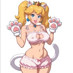 princess peach from ero-card showdown by melongun