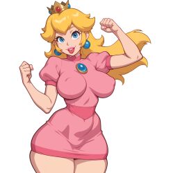 princess peach from ero-card showdown by melongun