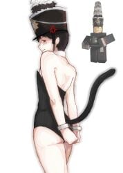 angry ass back_view bunnysuit cat_tail gay guts_and_blackpowder handcuffed karl_guts_and_blackpowder prussian_officer_(guts_and_blackpowder) reference_image roblox roblox_game robloxian self_upload tagme xr3dll
